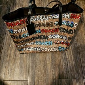 Coach Surf & Mint Tote